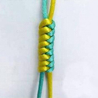 弹力绳手串可以编蛇结吗