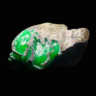 龙石种翡翠原石特征特点